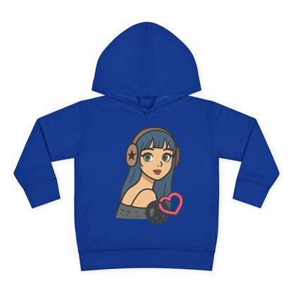 In Her Happy Wearing Headphones - Toddler Hoodie RS3326