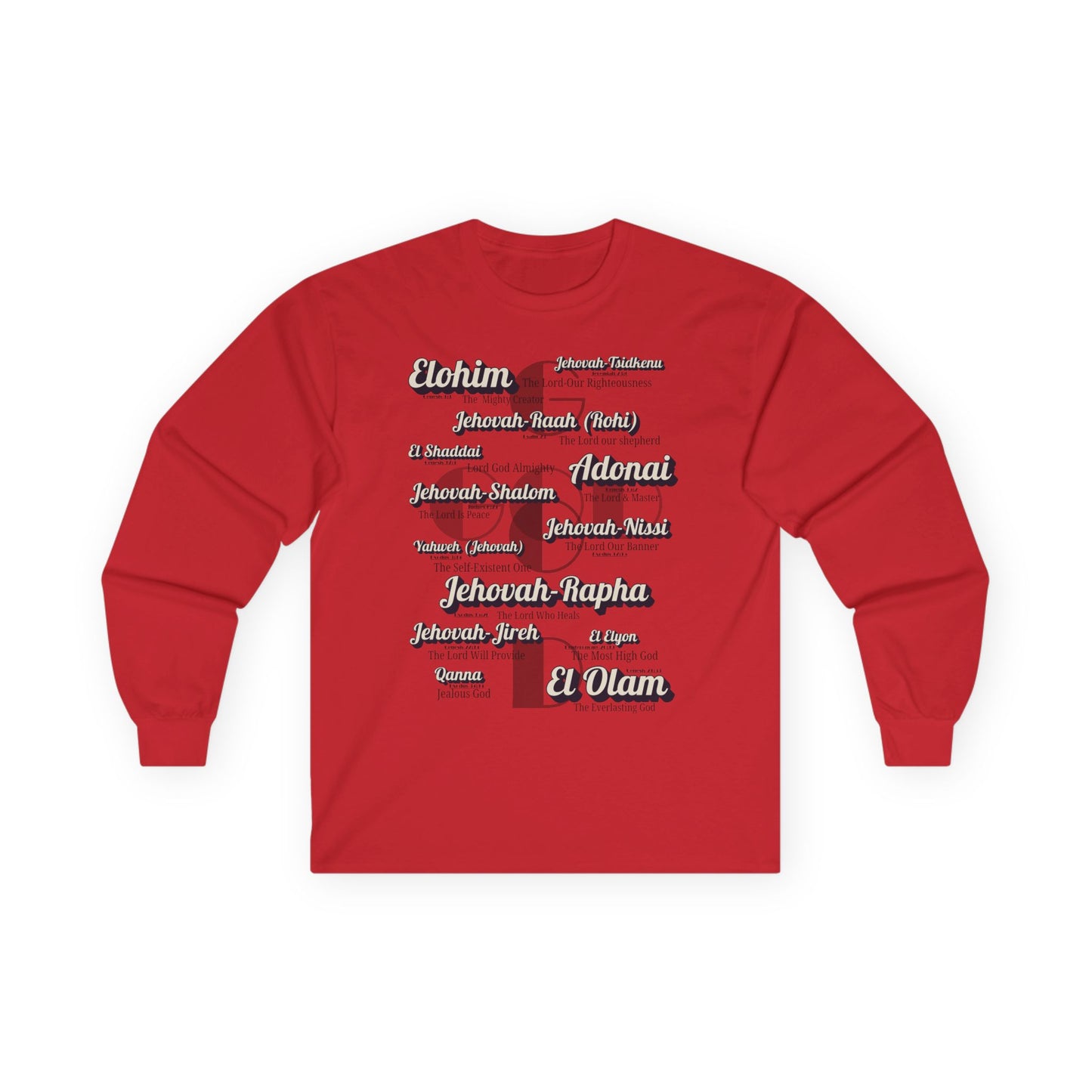Names of God - Unisex Long Sleeve Tee