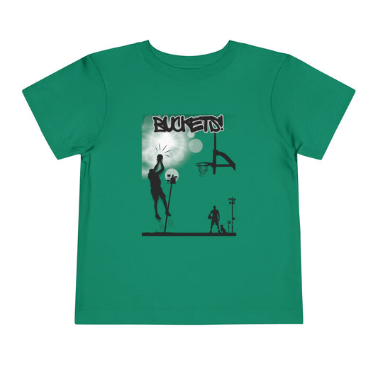 Buckets Basketball Tee — Toddler Graphic T-Shirt