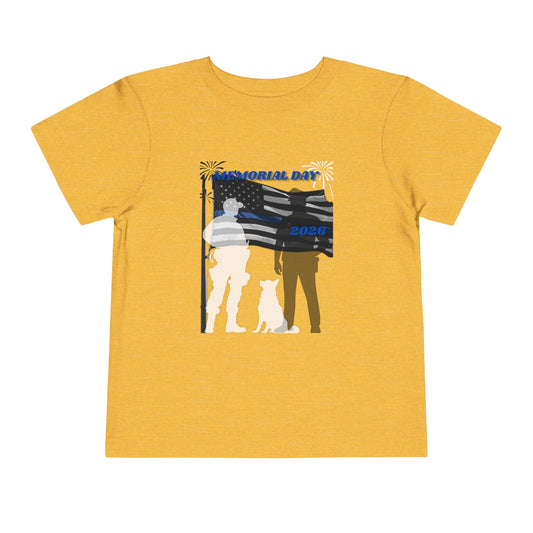 Memorial Day Police 26 Tee — Toddler Graphic T-Shirt