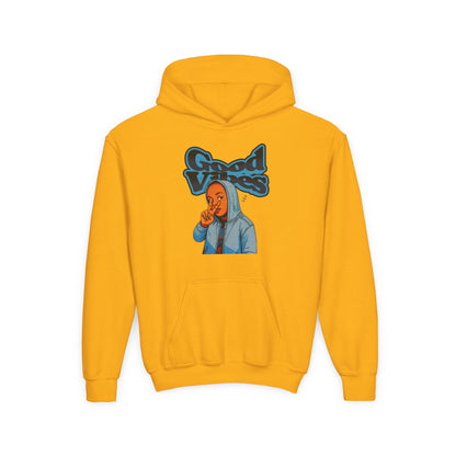 Peace Good Vibes - Kids/Youth Hoodie Gildan 18500B