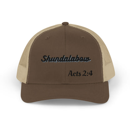 Unisex Acts 2:4 Snapback Trucker Cap - Embroidered