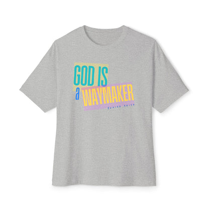 God is a Waymaker  Tee – Oversized Box Graphic T-Shirt