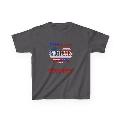 Thanks 4 Service Memorial Day Tee - Kids T-Shirt