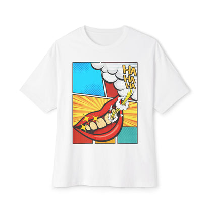 Comic 3Ha Tee – Oversized Box Graphic T-Shirt