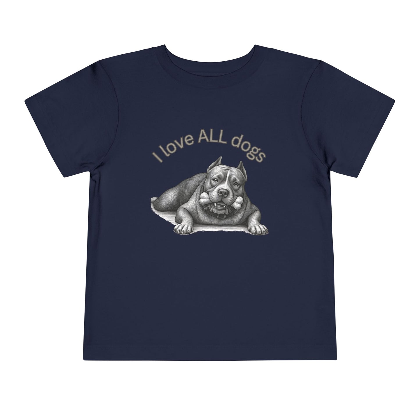 I Love All Dogs Tee - Graphic Toddler T-Shirt