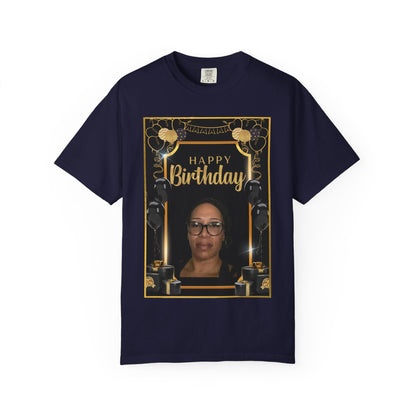Black & Gold B Day Personalize It! Tee - Unisex T-shirt