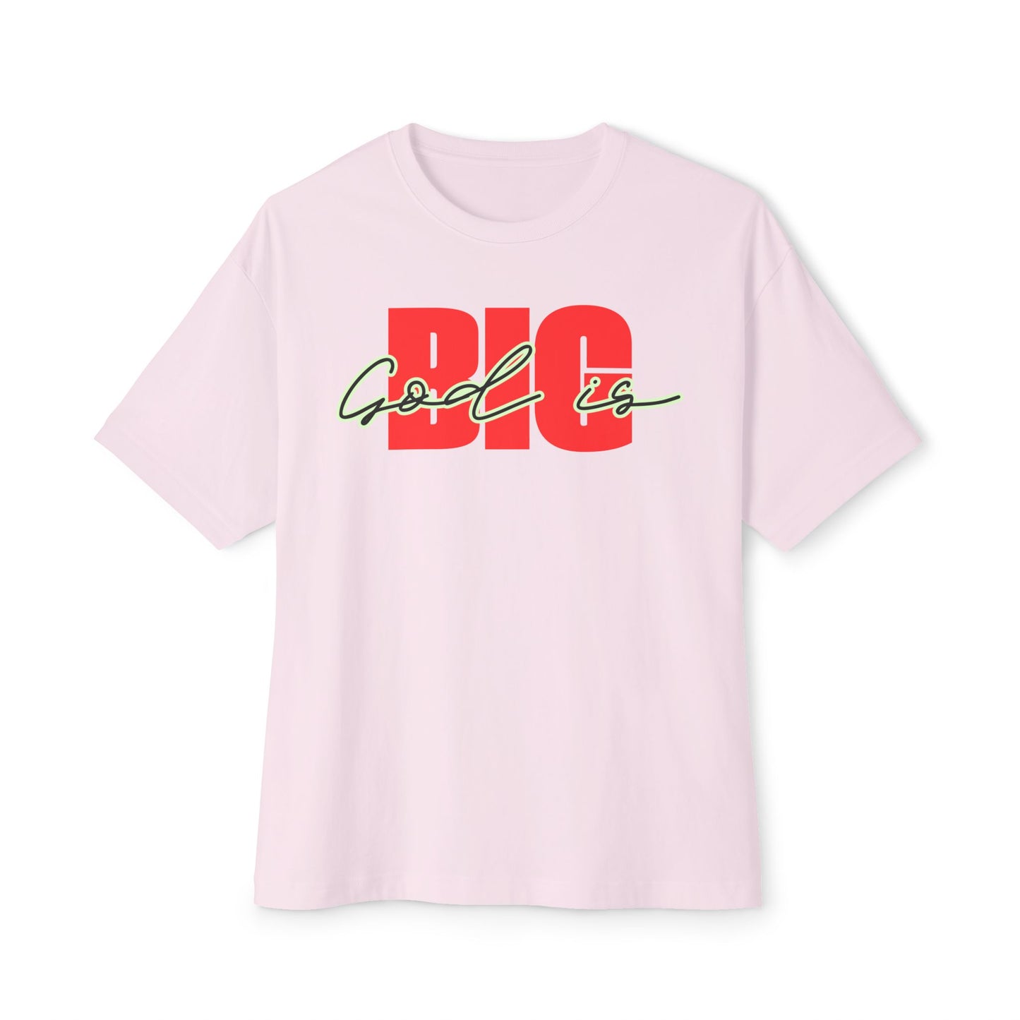 God is Big  (Black&Red)Tee – Oversized Box Graphic T-Shirt