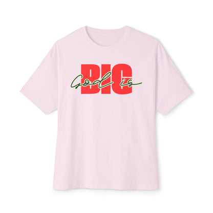 God is Big  (Black&Red)Tee – Oversized Box Graphic T-Shirt