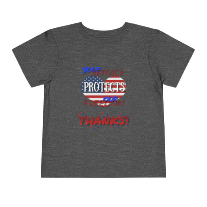 Thanks 4 Service Memorial Day — Toddler Graphic T-Shirt