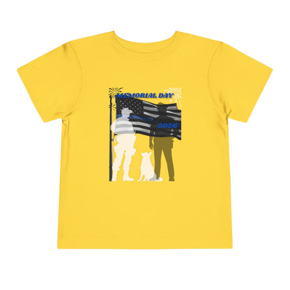 Memorial Day Police 26 Tee — Toddler Graphic T-Shirt