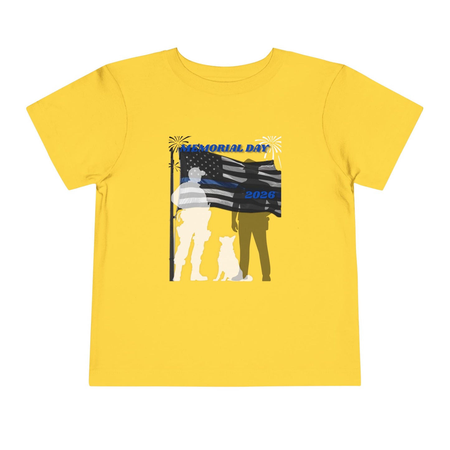 Memorial Day Police 26 Tee — Toddler Graphic T-Shirt