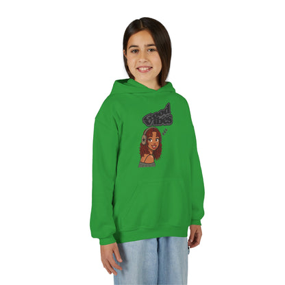 Her Cool Vibes - Kids/Youth Hoodie Gildan 18500B