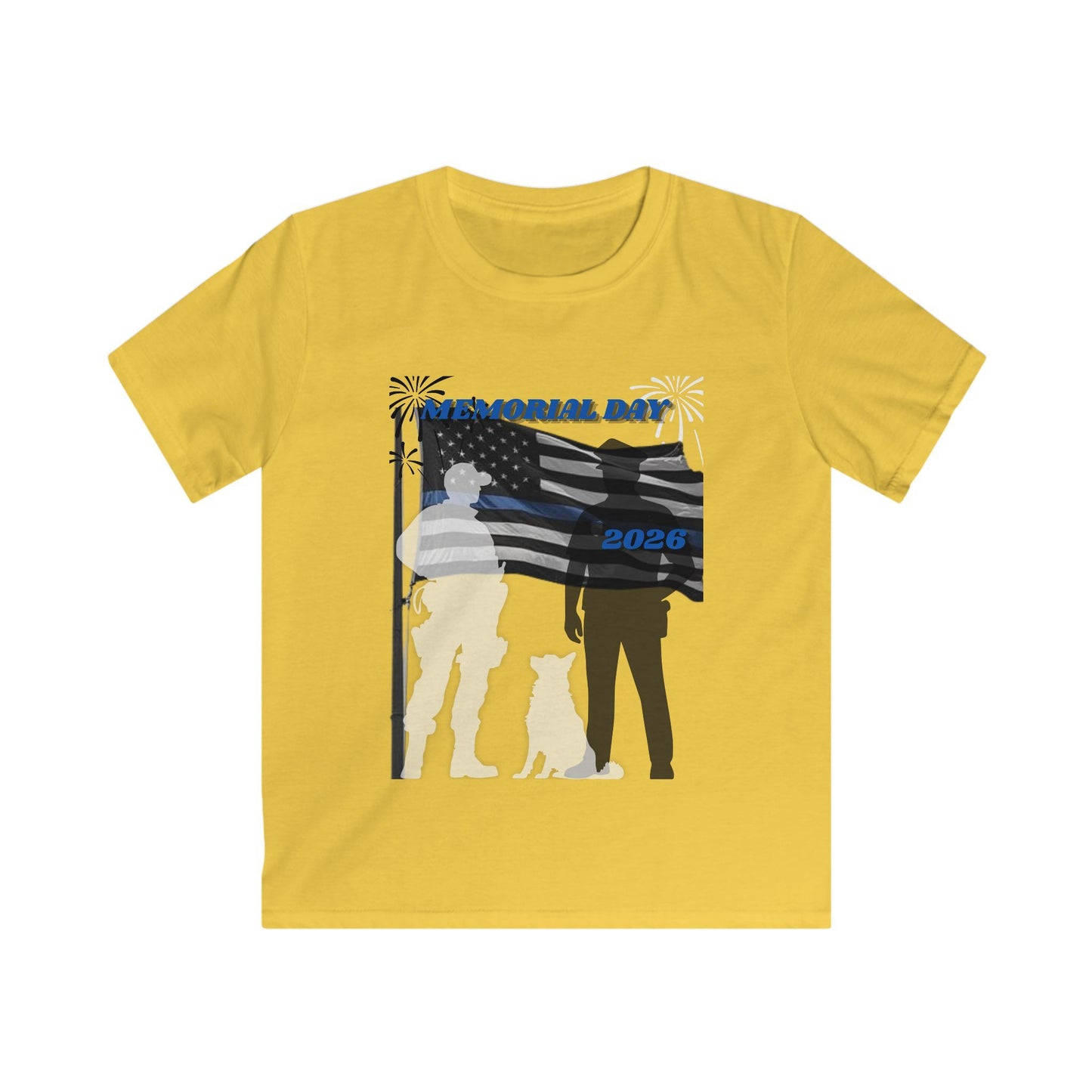 Memorial Day Police 26 Tee - Youth T- Shirt