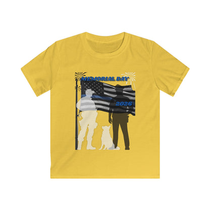 Memorial Day Police 26 Tee - Youth T- Shirt
