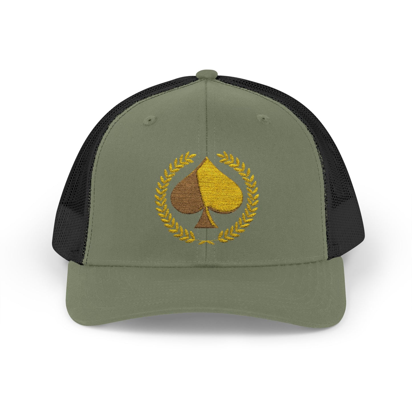 Unisex Gold Ace Snapback Trucker Cap - Embroidered