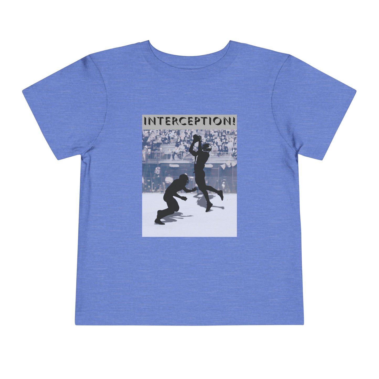 Football Interception Tee — Toddler Graphic T-Shirt