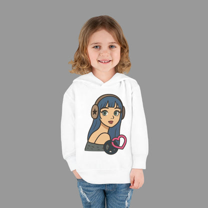 In Her Happy Wearing Headphones - Toddler Hoodie RS3326