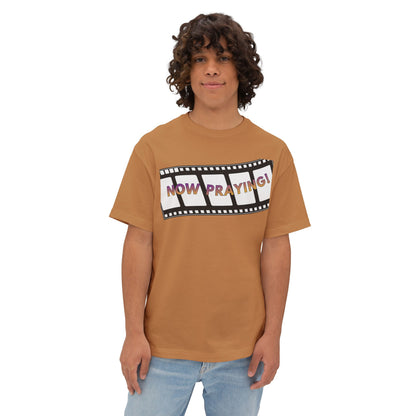 NOW PRAYING Tee – Oversized Box Graphic T-Shirt