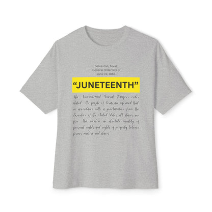 Juneteenth G O 3 Tee – Oversized Box Graphic T-Shirt