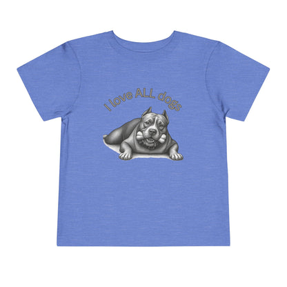 I Love All Dogs Tee - Graphic Toddler T-Shirt