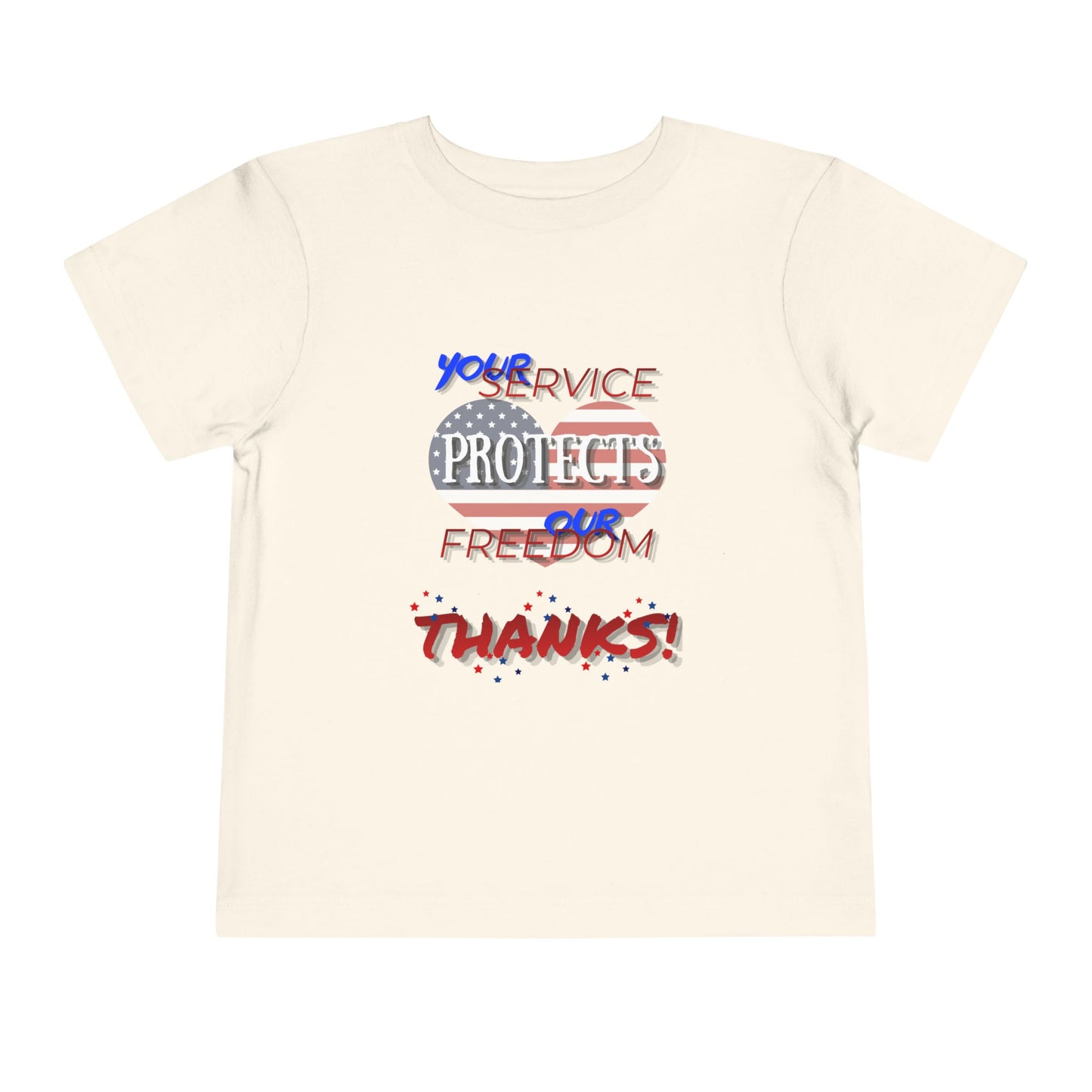 Thanks 4 Service Memorial Day — Toddler Graphic T-Shirt