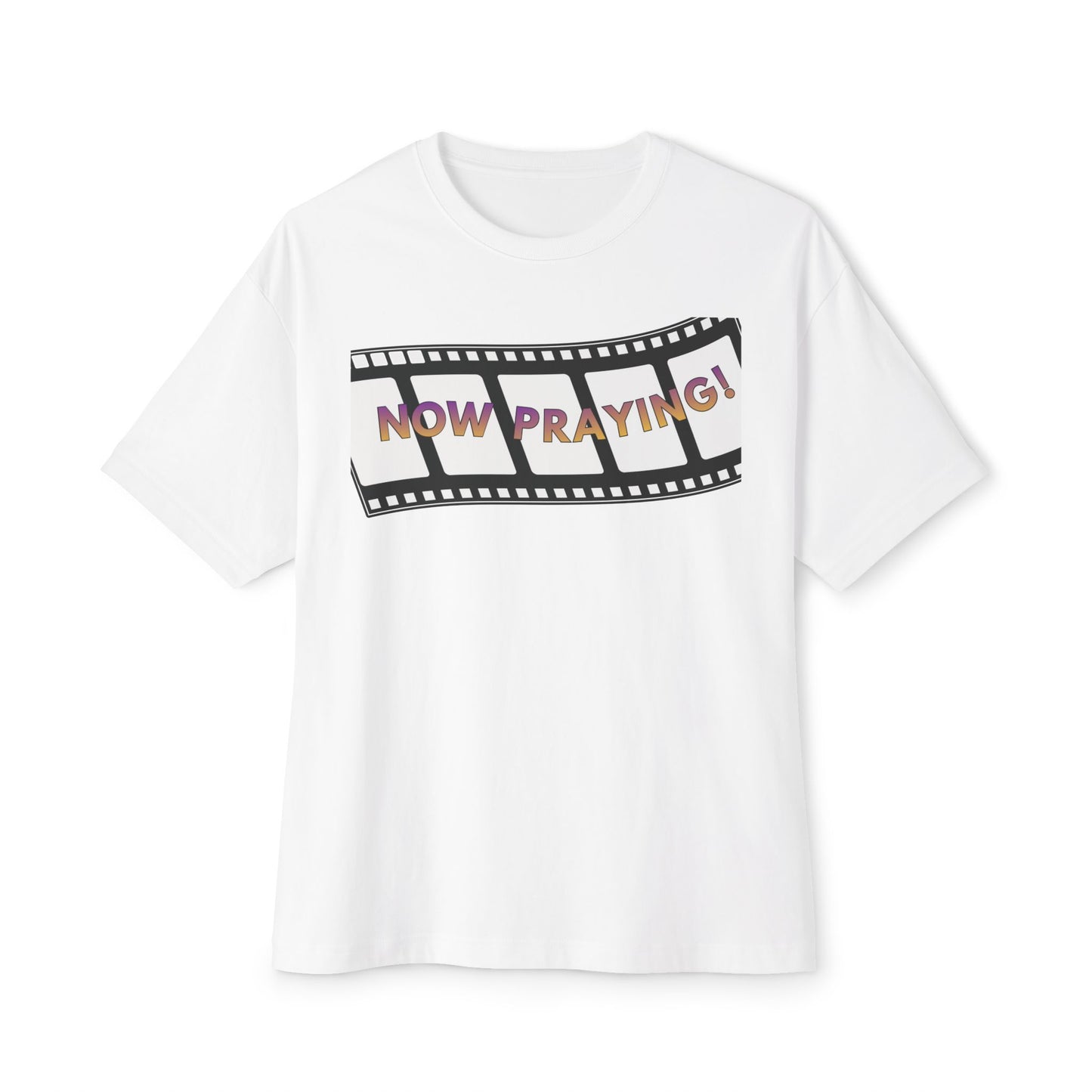 NOW PRAYING Tee – Oversized Box Graphic T-Shirt