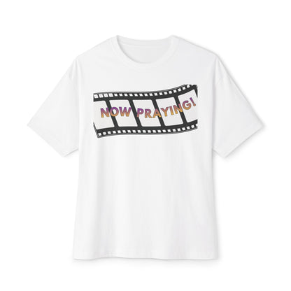 NOW PRAYING Tee – Oversized Box Graphic T-Shirt