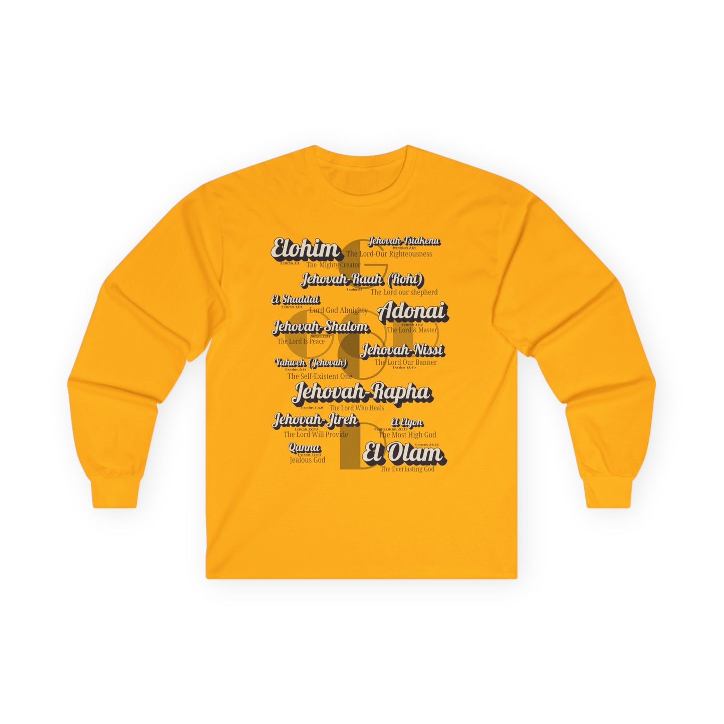 Names of God - Unisex Long Sleeve Tee