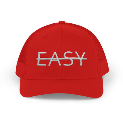 Unisex Not Easy Snapback Trucker Cap - Embroidered