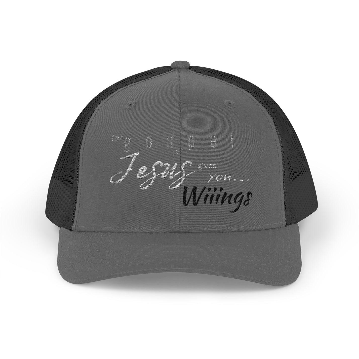 Unisex The Gospel of Jesus Gives... Snapback Trucker Cap - Embroidered