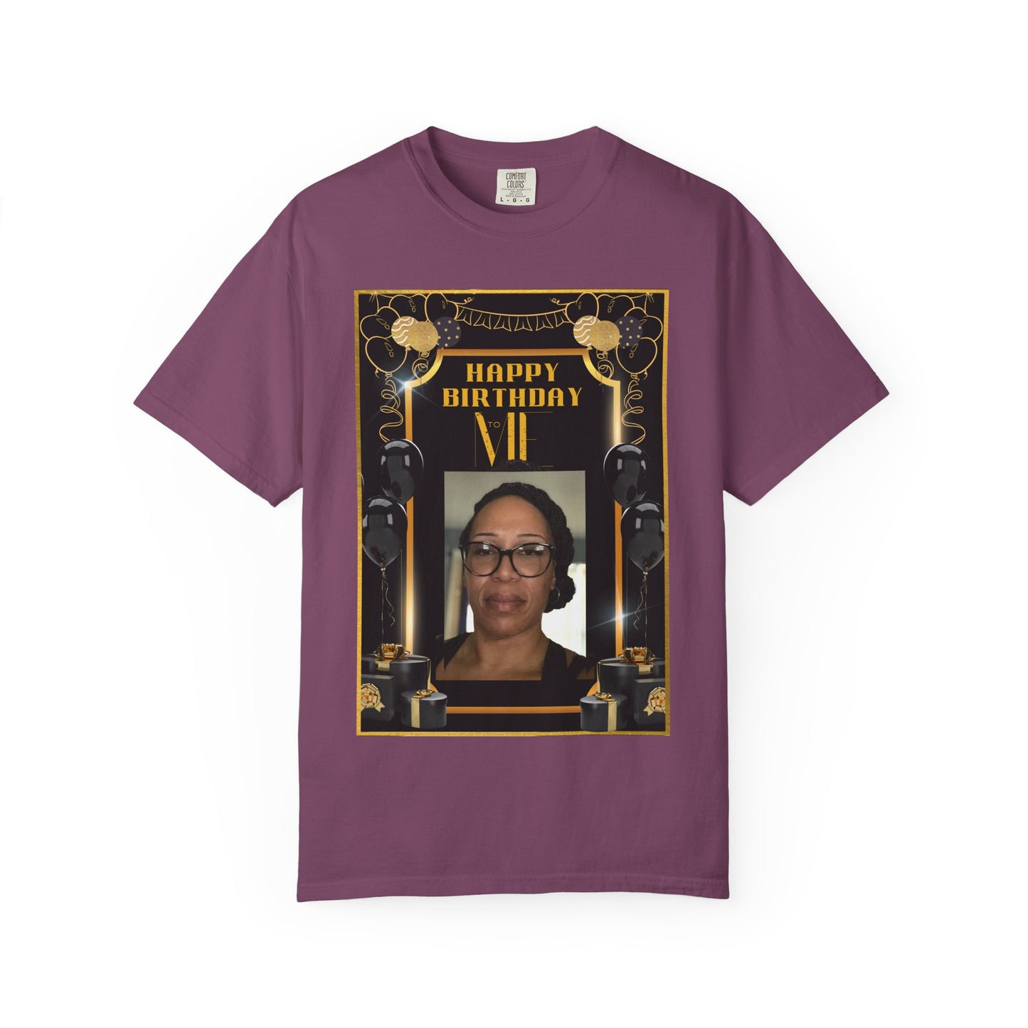 Black & Gold Bold Font Me B Day Personalize It! Tee - Unisex T-shirt