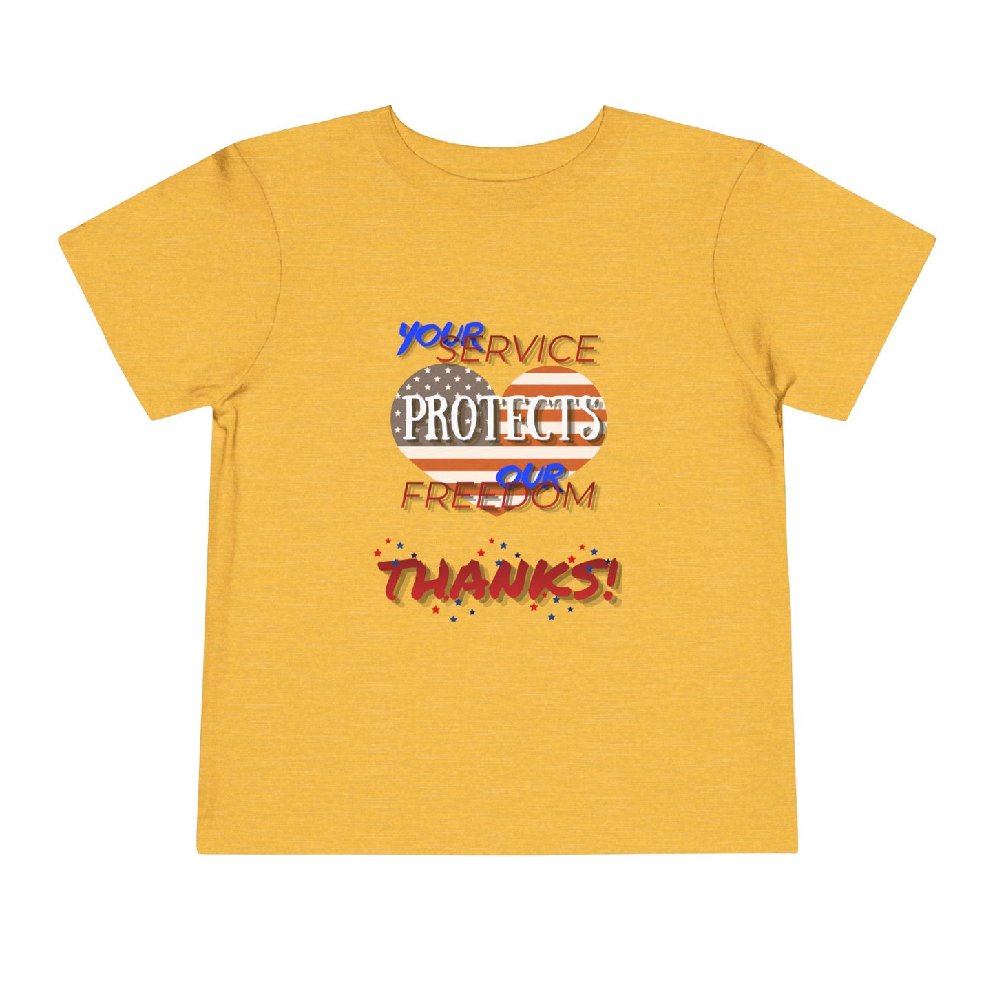 Thanks 4 Service Memorial Day — Toddler Graphic T-Shirt