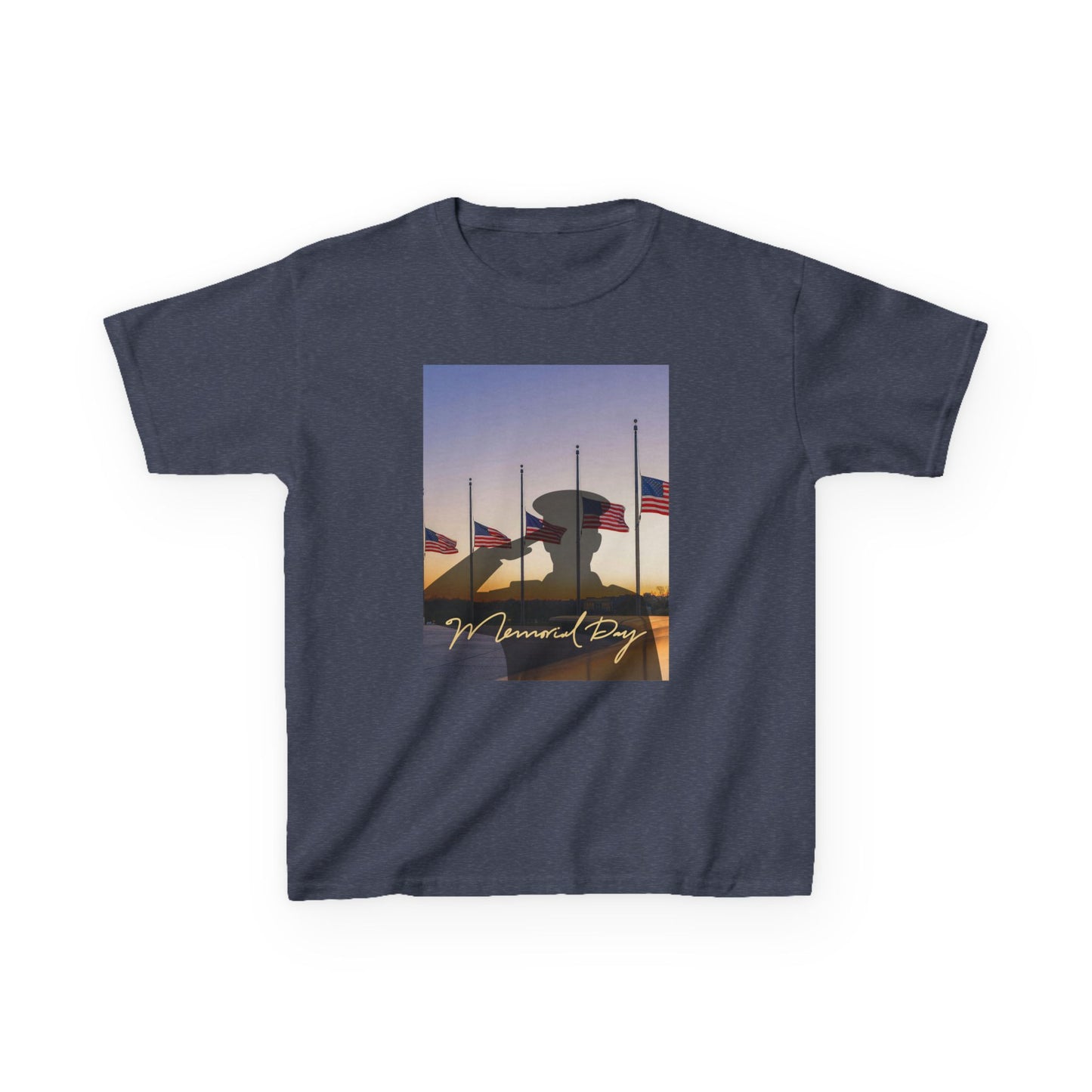 Half Mast Memorial Day Tee — Youth Graphic T-Shirt