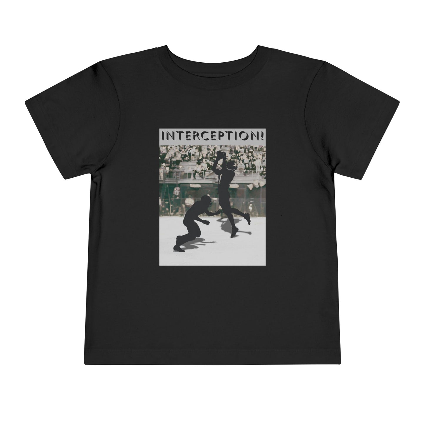 Football Interception Tee — Toddler Graphic T-Shirt
