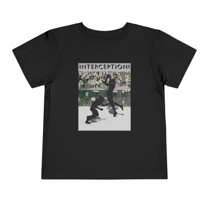 Football Interception Tee — Toddler Graphic T-Shirt