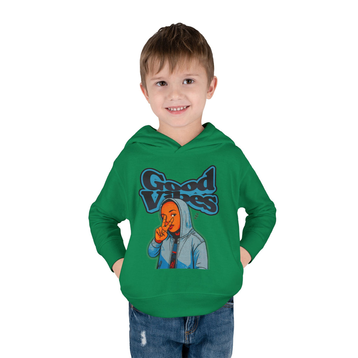 Peace Good Vibes  - Toddler Hoodie RS336