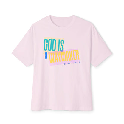 God is a Waymaker  Tee – Oversized Box Graphic T-Shirt