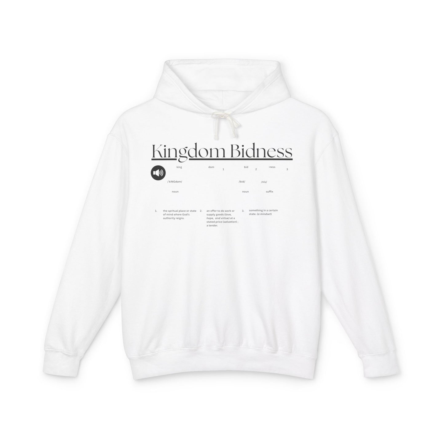 Kingdom — Unisex Lightweight Hooded Sweatshirt