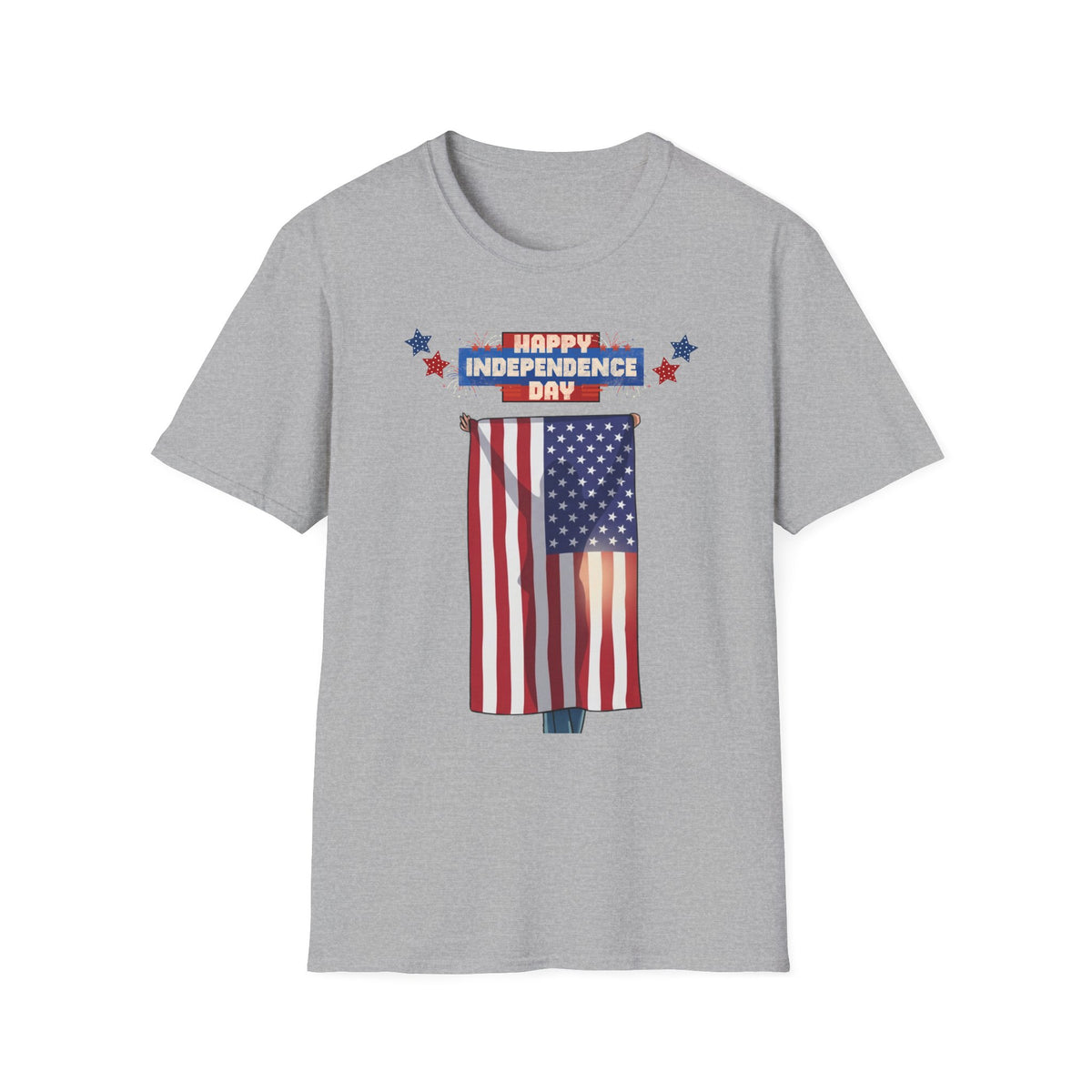 July 4th Flag Holder - G64000 Unisex T- Shirt