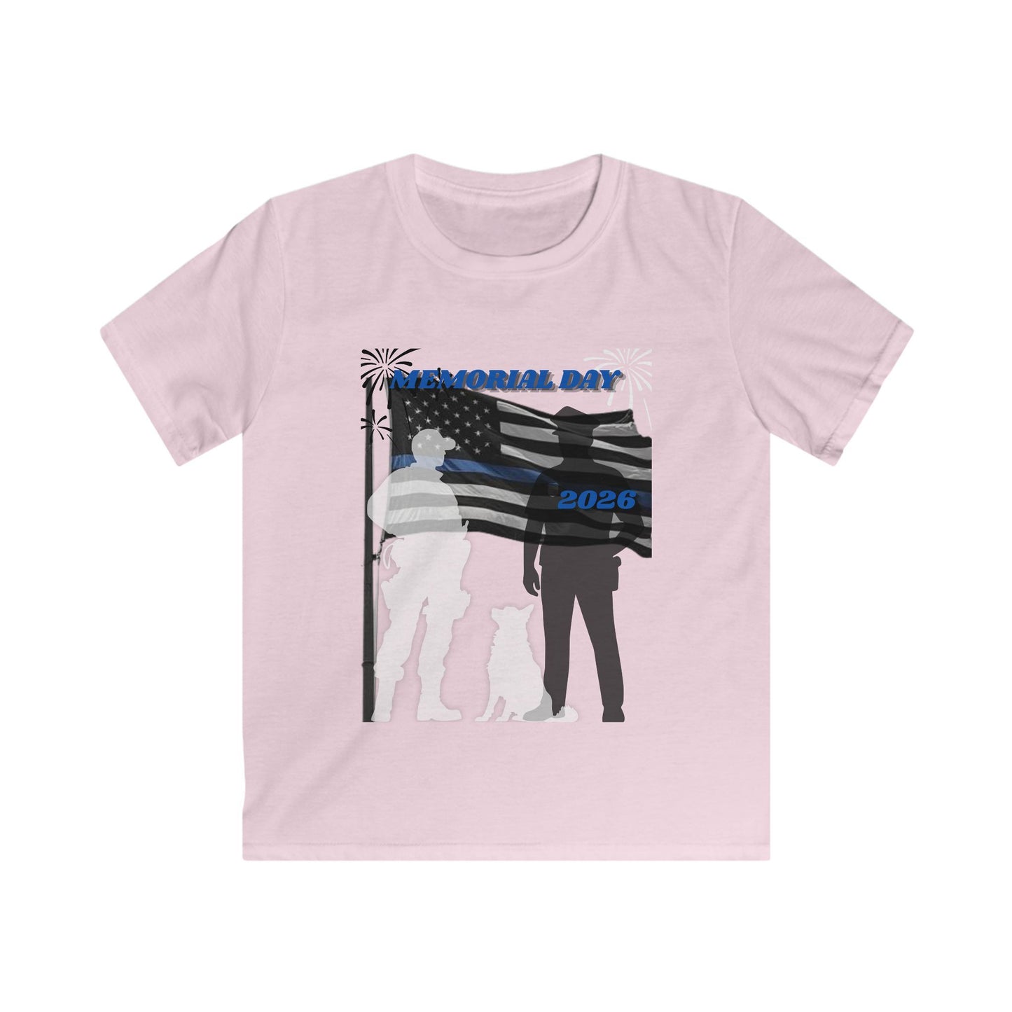 Memorial Day Police 26 Tee - Youth T- Shirt