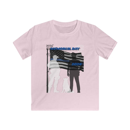 Memorial Day Police 26 Tee - Youth T- Shirt
