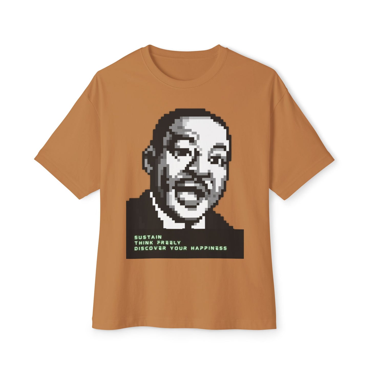 MLK Pixel Tee – Oversized Box Graphic T-Shirt