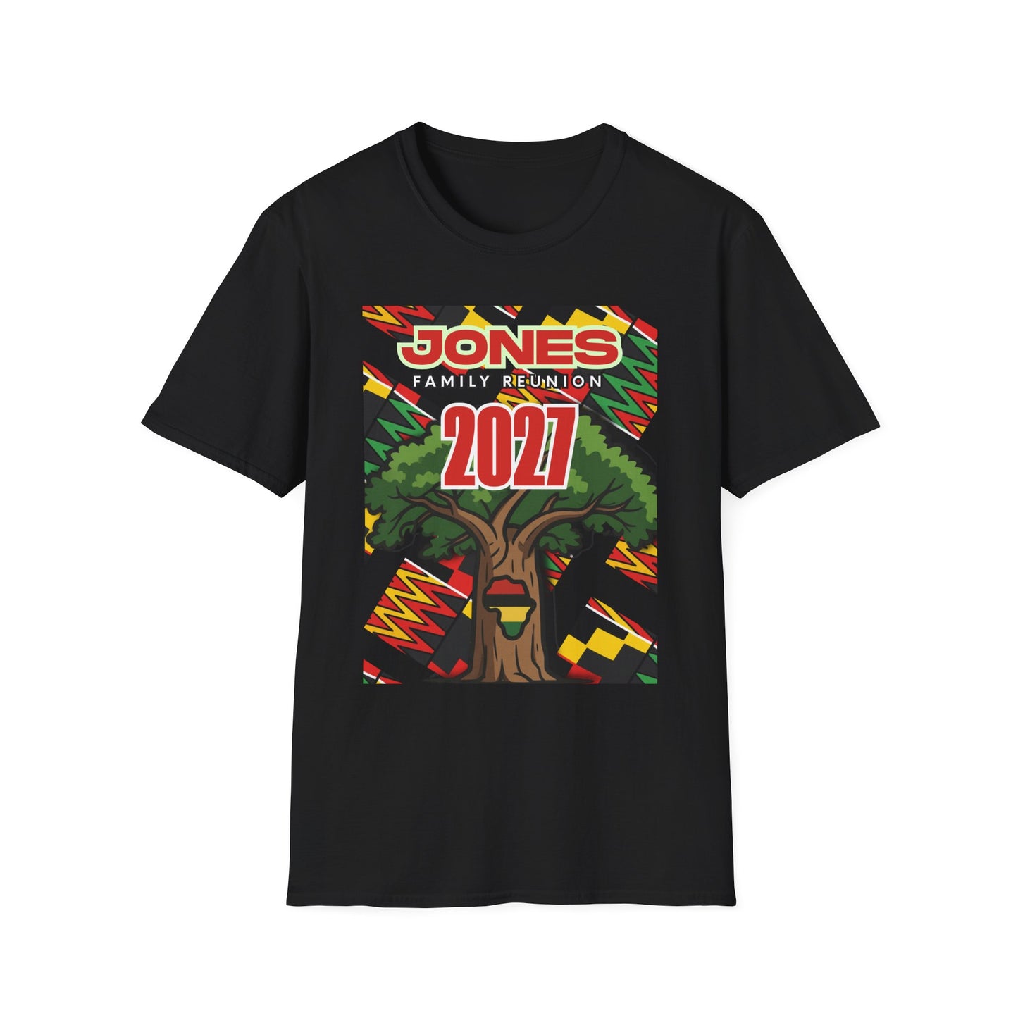 Jones Pan African FR Tee — Unisex Softstyle T-Shirt $16.47-$20.80