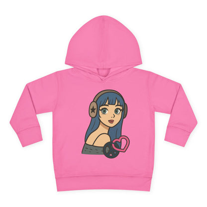 In Her Happy Wearing Headphones - Toddler Hoodie RS3326