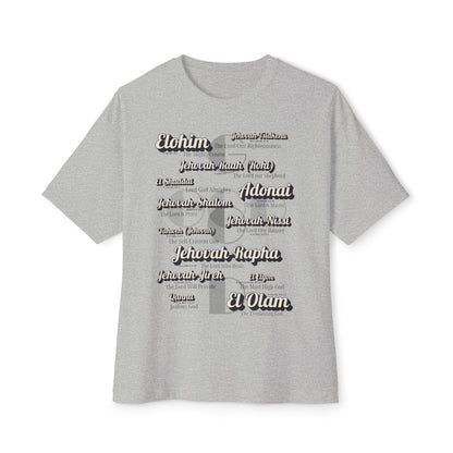 Names of God – Oversized Box Graphic T-Shirt