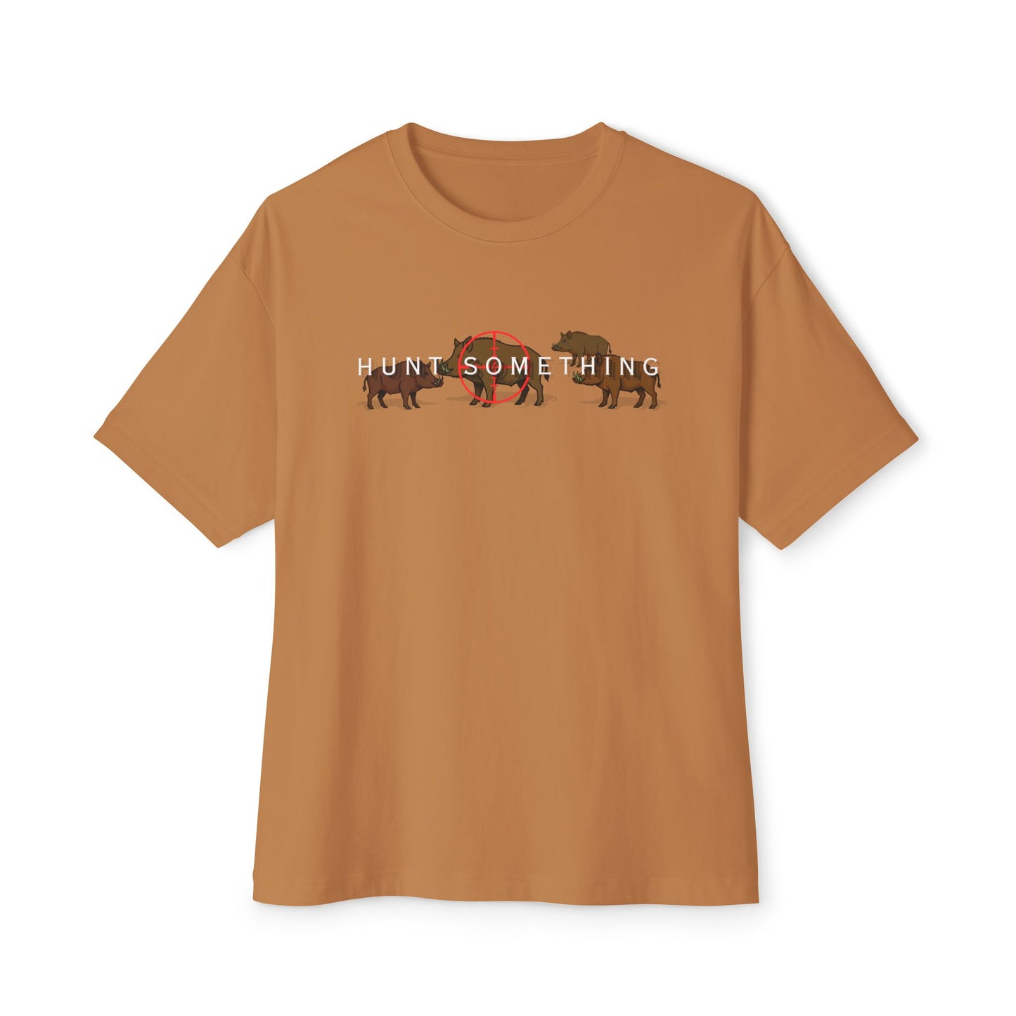 Hunt Something Wild Hog Tee – Oversized Box Graphic T-Shirt