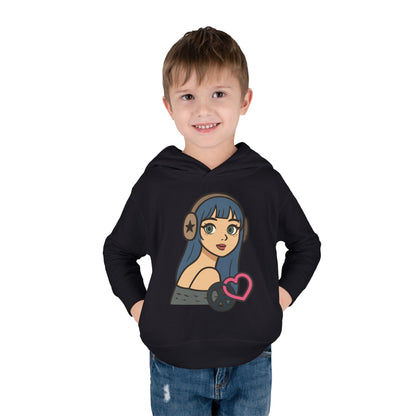 In Her Happy Wearing Headphones - Toddler Hoodie RS3326