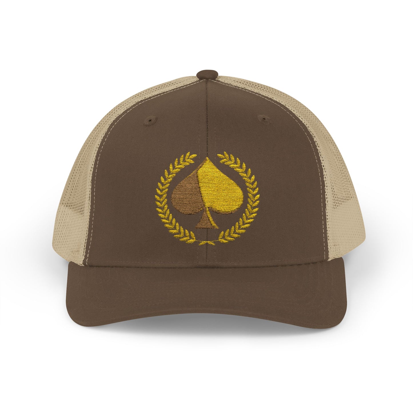 Unisex Gold Ace Snapback Trucker Cap - Embroidered