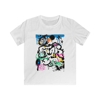 Graffiti Big Girls B Ball Tee - Youth T-Shirt